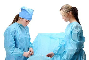 Disposable sterile hospital clothing